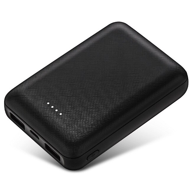 Mini cargador portátil de 10000mAh para Xiaomi, 5V, 2A, 10000mAh: black