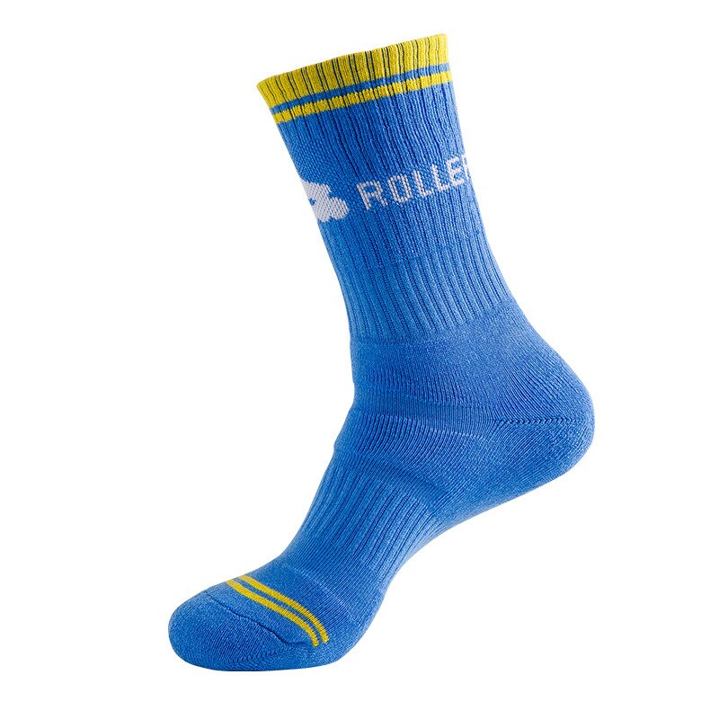Men's Striped Tube Slash Trend Socks Sports Socks Sweat-absorbent Non-slip Basketball Socks Anti-slip Thickened Anti-shock Socks: WZ046-Blue