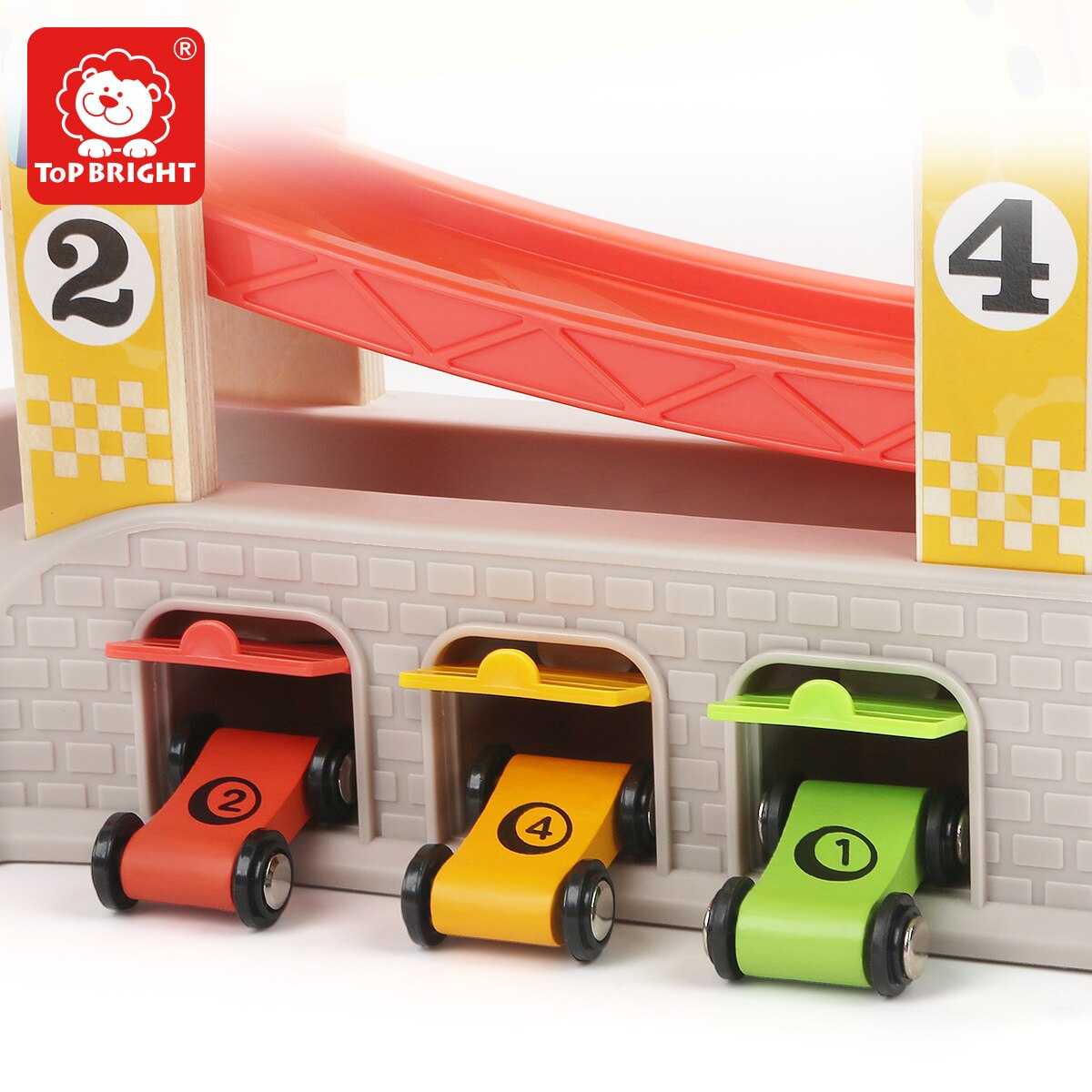 Top Heldere Kinderen Educatief Rail Auto Fun Zweefvliegtuig Sets Baby Track Auto Houten Klassieke Speelgoed Voor Kinderen