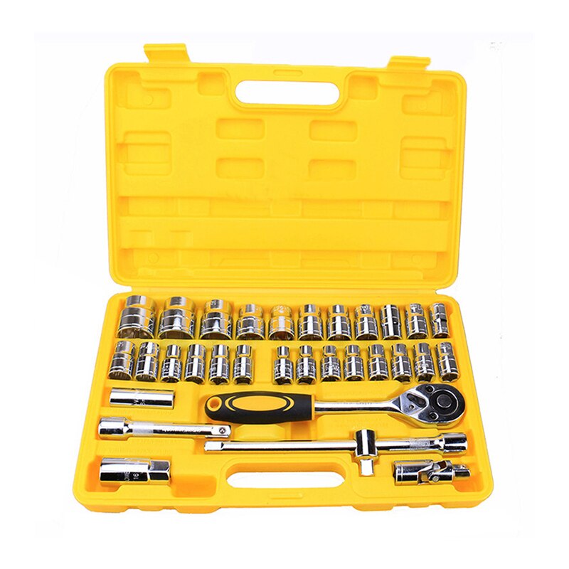 Auto Kit Household Combination Tools Ratchet Wrenches Set Batch Head Pawl Socket Spanner Ratchet Handle Car Maintenance Tool