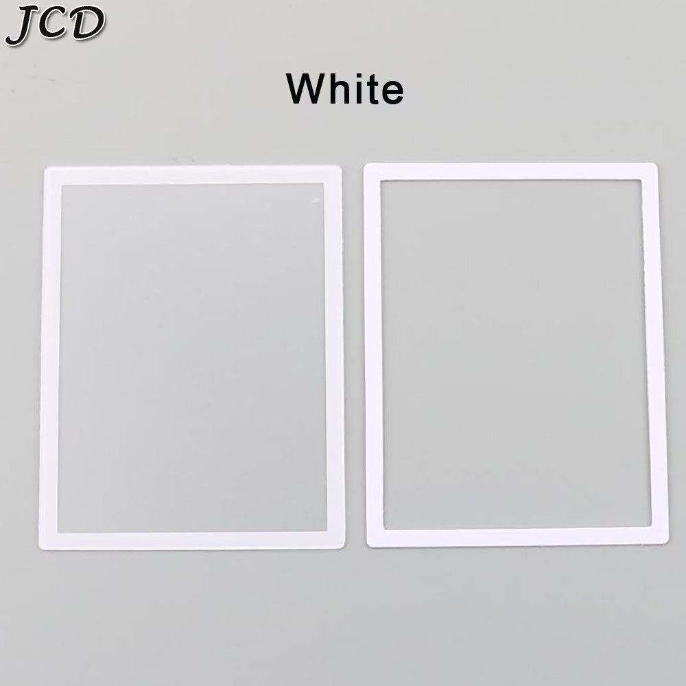 Jcd 2 stuks/partij meerkleurige bovenste lcd-schermlens plastic afdekking + onderste frame vervanging voor nintendo ds lite voor ndsl gameconsole