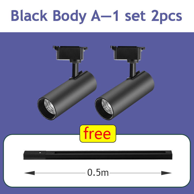 LED Track Light Set 12-40W plafoniera ad alta luminosità per Street Living Room Kitchen Home appliance Rail faretti mobili Led