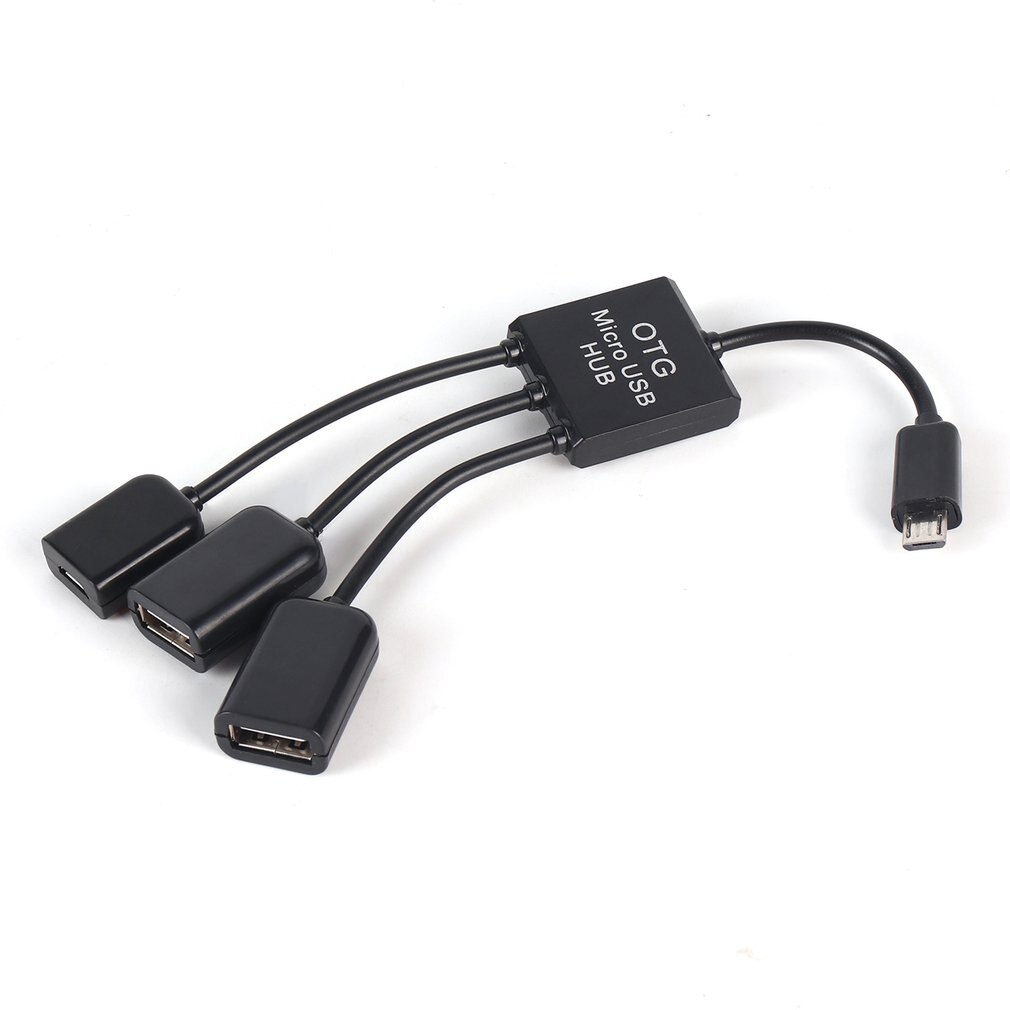 OTG 3/4 Port mikro USB moc stacja ładująca kabel Spliter złącze adapter robić smartfona tablet PC przewód danych