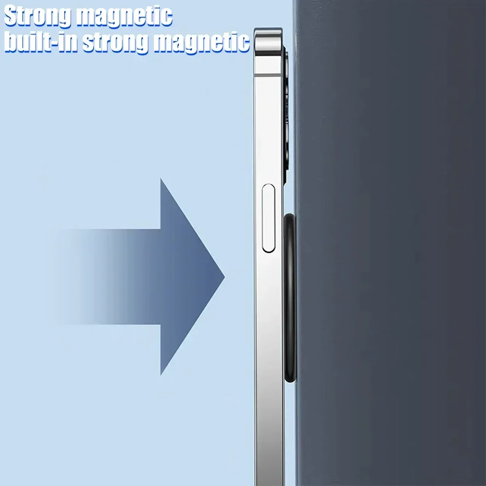 Dla MagSafe Magnetyczny uchwyt pierścieniowy Klej Silny magnes Uchwyt ścienny do telefonu komórkowego Stojak na tablet do telefonu komórkowego IPhone 15 Pro IPad