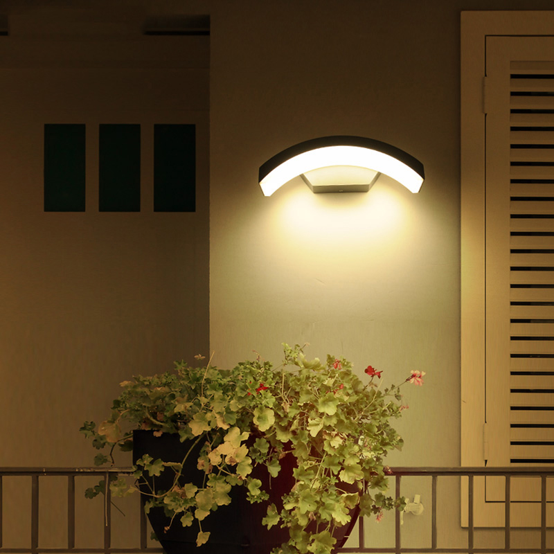 Moden Waterdichte Led Veranda Blaker Wandlampen Outdoor IP65 Motion Sensor Lamp Landschap Spotlight Balkon Gang Tuin Decor