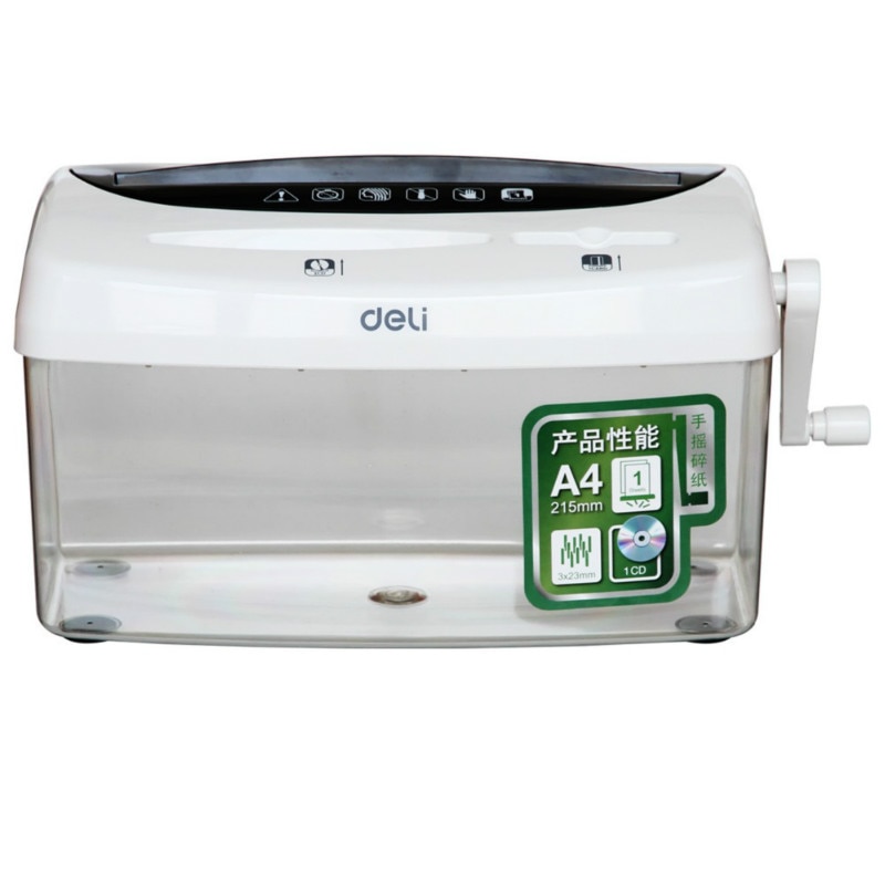 Mini 4L Desktop Manual A4 Shredder Compatible Cutting For Paper & Credit card & CD 1 Sheet/Shred