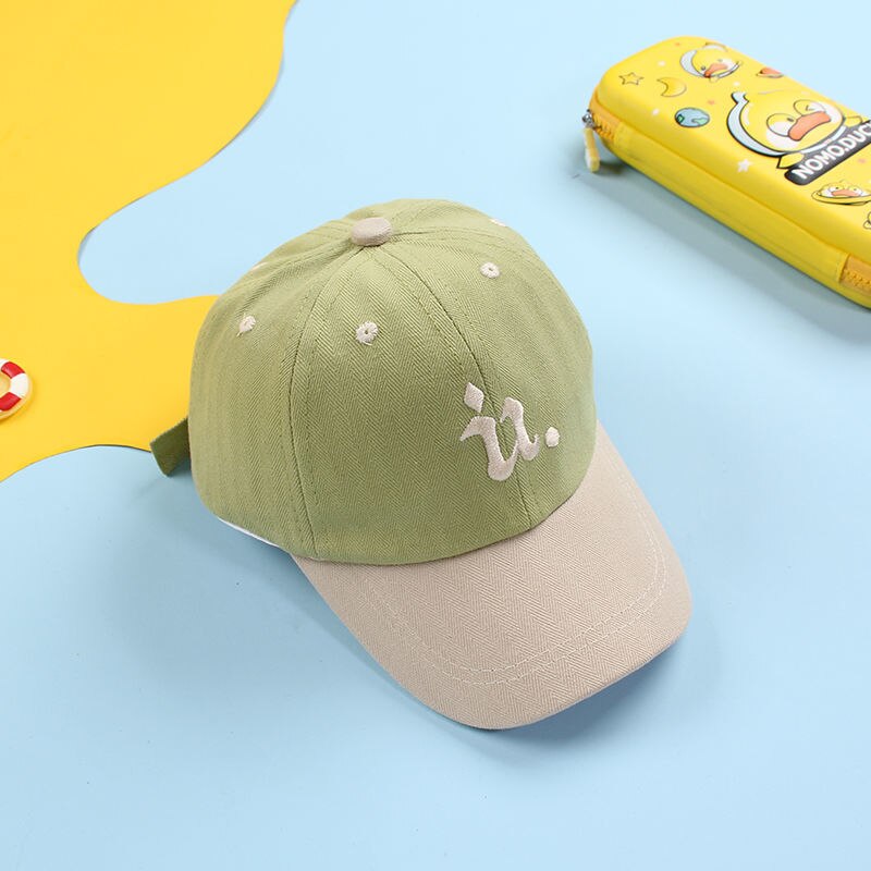 Koreaanse Mode Brief Baby Baseball Cap Lente Zomer Outdoor Sport Kids Zonnehoed Verstelbare Kinderen Hoed Voor Jongens Meisjes 2-5Y: U