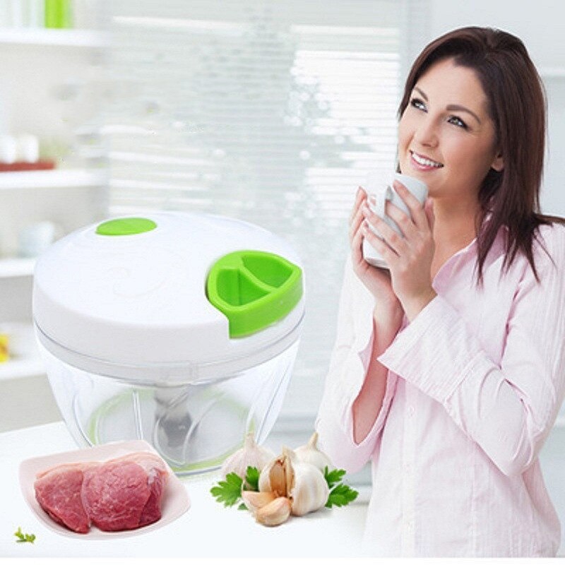 Multifunctionele Pull Touw Fruit Groente Twist Shredder Handmatige Vleesmolen Crusher Knoflook Cutter Groente Chopper Slicer