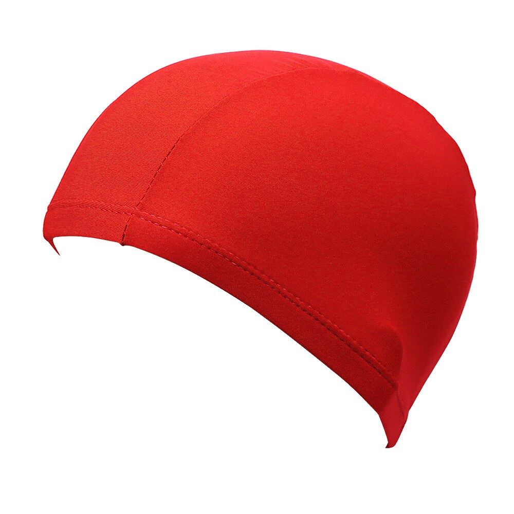Adults Swimming Caps Swim Hat Waterproof Swim Pool Cap Ear Protect Polyester Diving Hat Outdoor activities Solid Cap Swim Caps