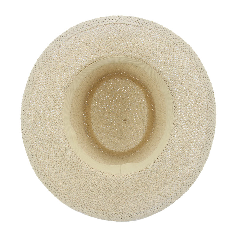 Zomer Vrouwen Hoeden Brede Rand Ronde Top Riem Band Stro Zon Hoeden Kaki Zwarte Zon Bescherming Casual Outdoor Strand Stro zon Hoeden