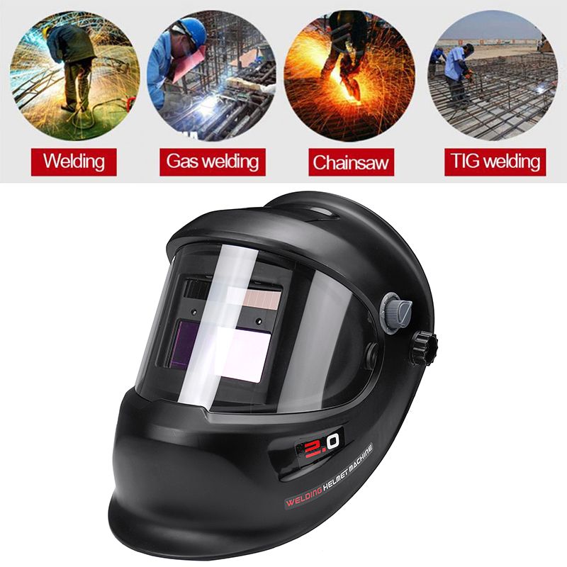 Big View Welding Mask Solar Power darkening TIG MIG MMA Welding Out Control Mask/Helmet/Welding Cap/Lens/Face Mask