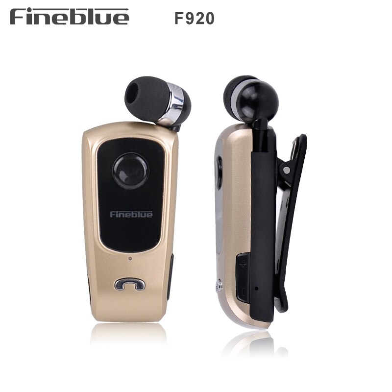 Fineblue-auriculares inalámbricos F920 BT4.0, cascos con Bluetooth, manos libres, vibración, recordatorio de llamadas, Clip de conducción, teléfono con micrófono