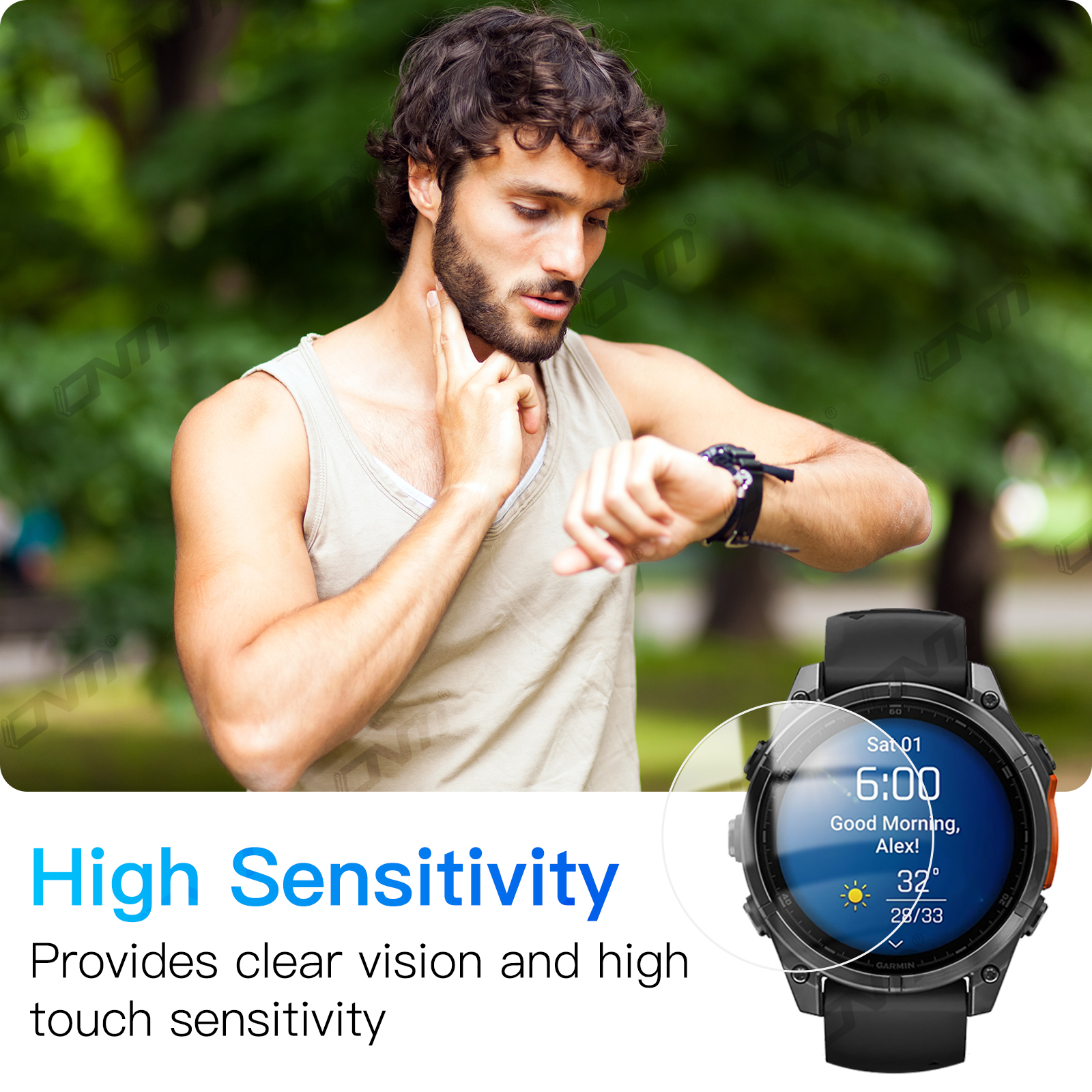 Tempered Glass for Garmin Fenix 8 E 43mm/47mm/51mm AMOLED Solar Screen Protector Tempered Glass Anti-scratch Film Accessories