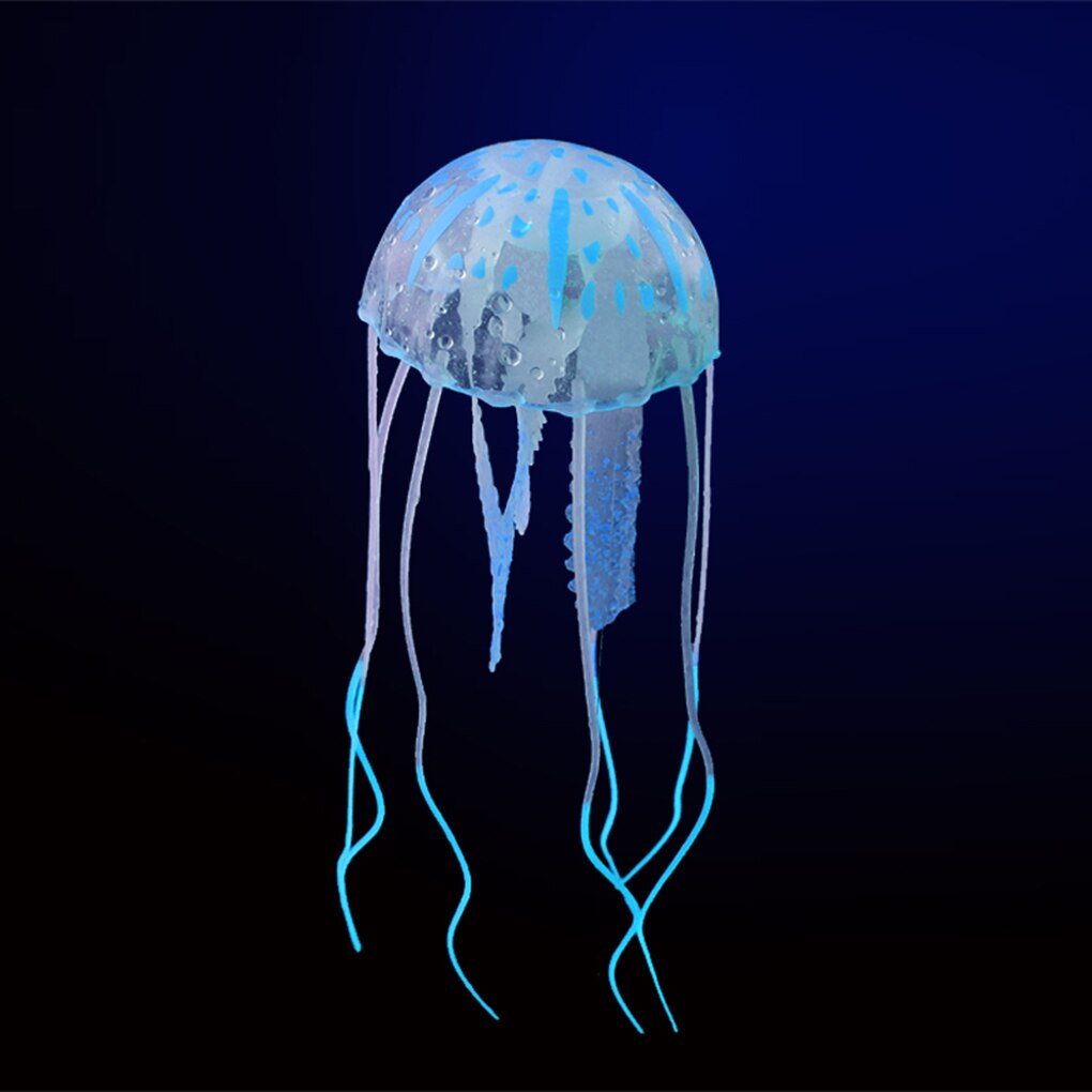 Jouets de décoration pour enfant, effet coloré, méduse, Aquarium lumineux artificiel, Mini sous-marin, 5x15cm