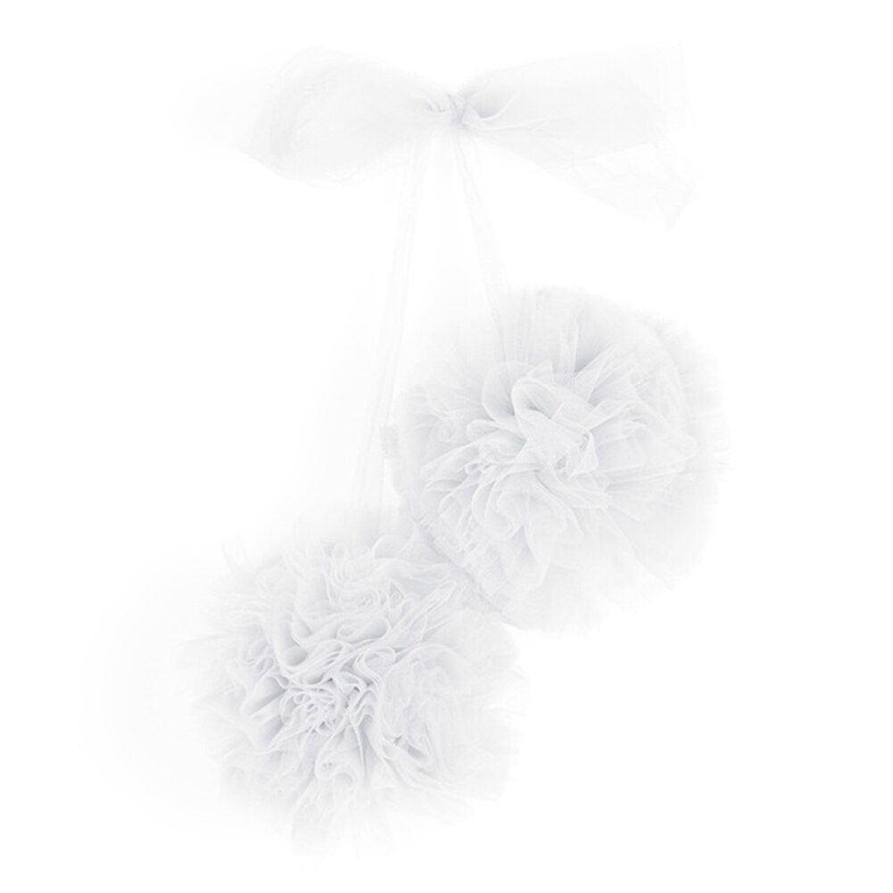Baby Zimmer Dekoration Girlande Blick Ball Ammer für Hochzeit Party Kinderzimmer Moskito Netz Krippe Netz Zubehör: Weiß