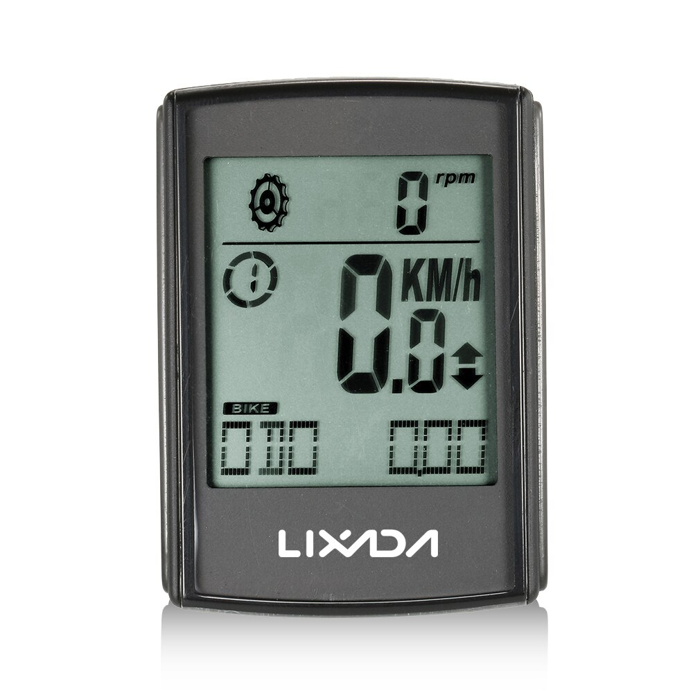 Lixada Bicycle Computer Multifunctional 3-in-1 Wireless LCD Bicycle Cycling Computer Cadence Heart Rate Monitor Chest Strap: Black