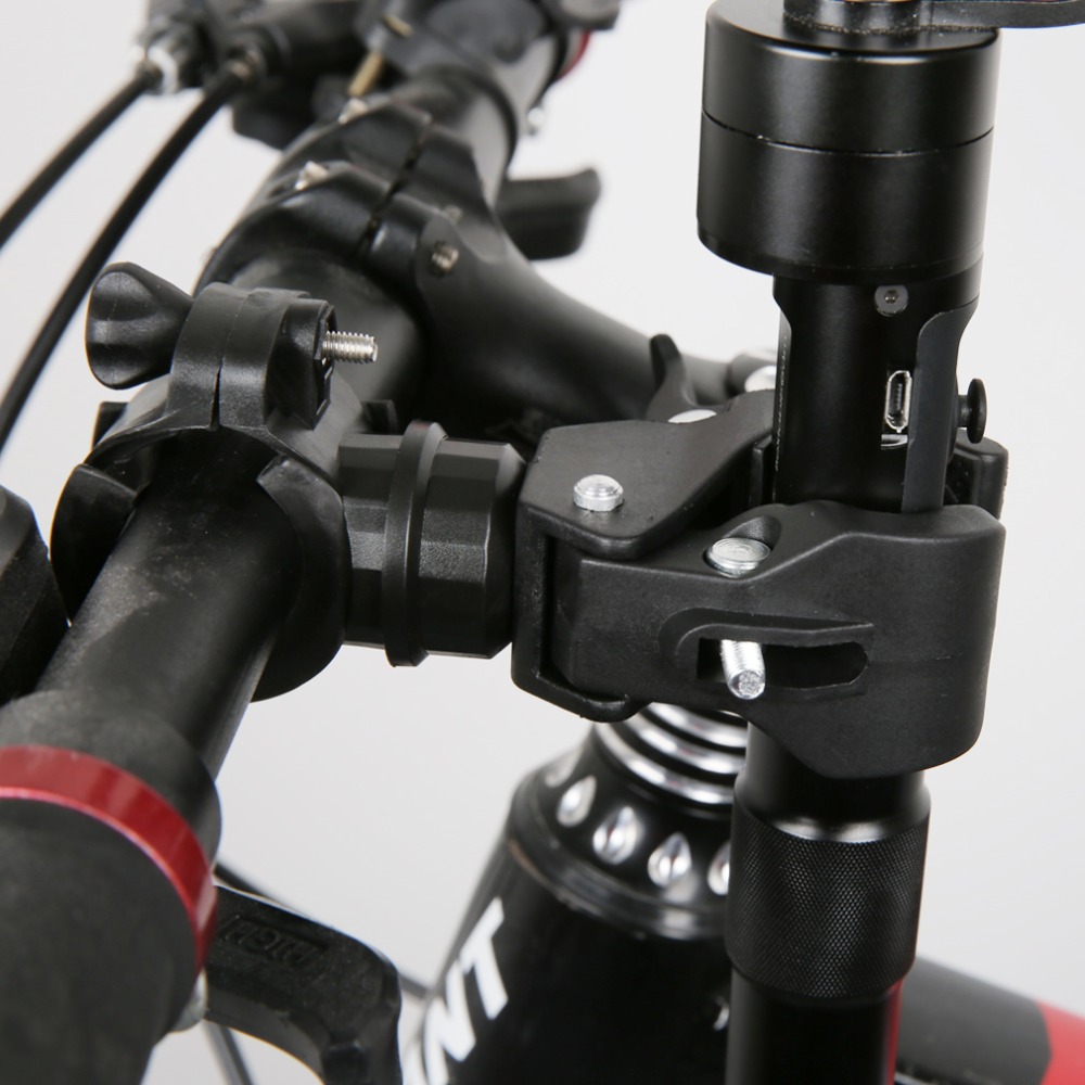 Pince de support de barre à cardan universel rotatif à 360 degrés, pour Zhiyun smooth Q 4 c Feiyu G5 G4S stabilisateur de vélo