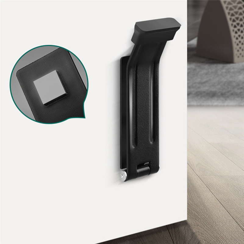 A69efoldable Door Stopper Heavy Duty Door Stops Holder Anti-Theft Door Fixer Bathroom Door Self-Adhesive Door Buffer Durable Whi