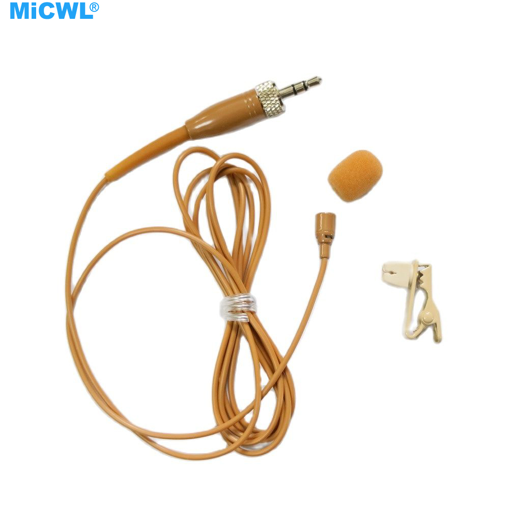 Kolor brązowy TL50 spinka do krawata mikrofon krawatowy dla Shure 4Pin Sennheiser 3.5mm blokada AKG Samson Gemini 3Pin bezprzewodowy nadajnik pasowy: green