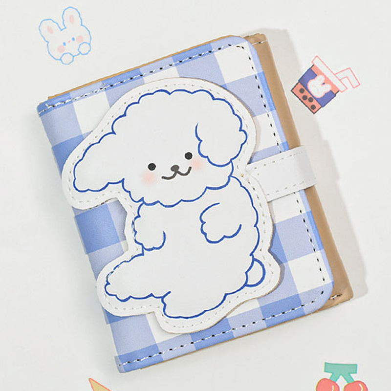 Versatile Little Bear Wallet Cartoon Women's Short Coin Wallet Snap On Card Bag