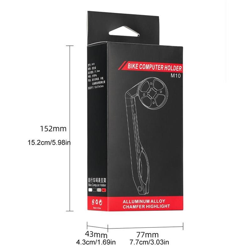 Cykelcomputer kameraholder holder road mtb cykelstyr til garmin edge 25 130 200 500 510 520 800 810 820 1000 1030 gps