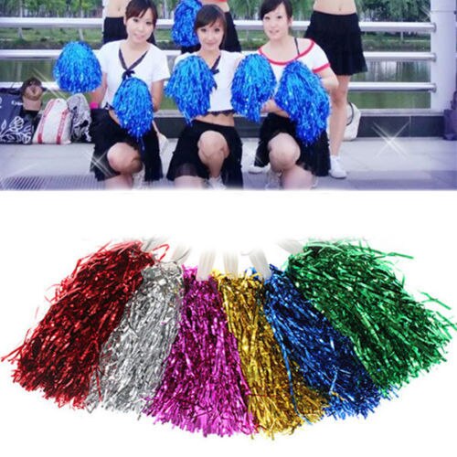 Concierto de Color te gusta 1 * animadora animando Pom Poms a partido deportivo y Vocal juego pompones barato práctica