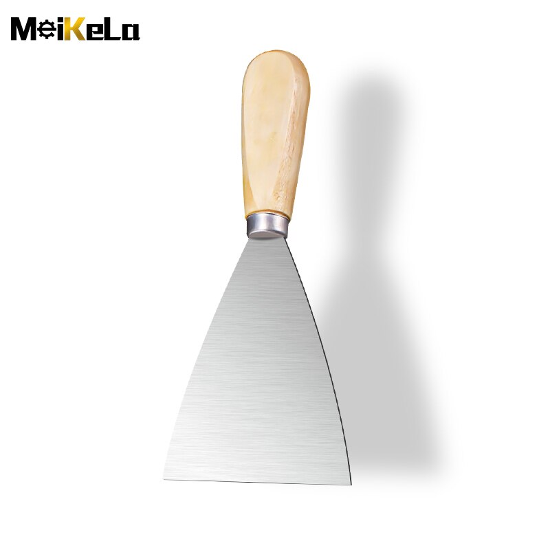 MeiKeLa Putty knife iron scraper scraper paint tool wooden handle wall decoration plaster spatula spatula