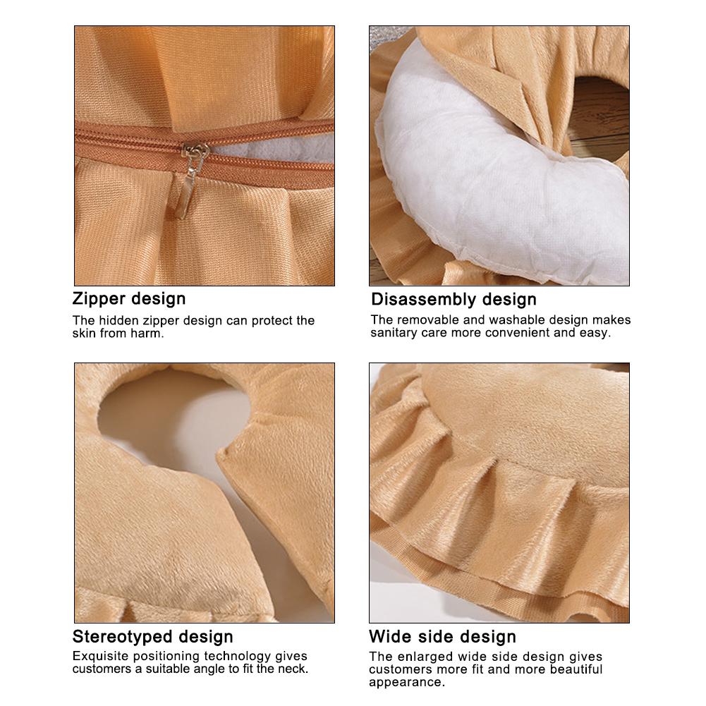Massage Table Cradle Face Pillow U-Shaped Pillow Neck Head Cushion for Beauty Salon Face Relax Cushion