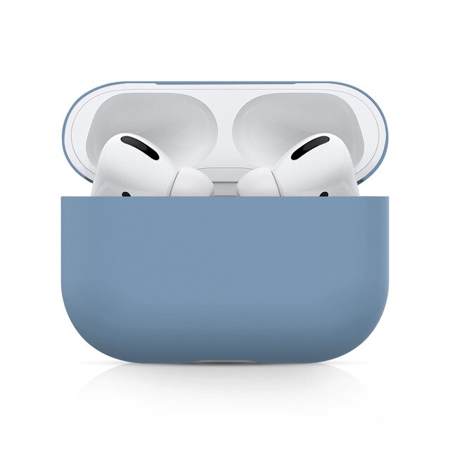 Doces casos de silicone para airpods pro caso sem fio bluetooth para apple airpods 3 capa caso do fone ouvido para vagens ar pro fundas: Céu Azul