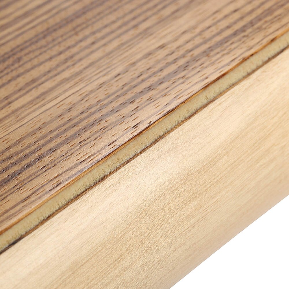 Travel Cajon Drum Flat Hand Drum Zebra Wood Persussion Drum Instrument for Rhythm Sense Practice 31.5 * 24.5 * 4.5cm