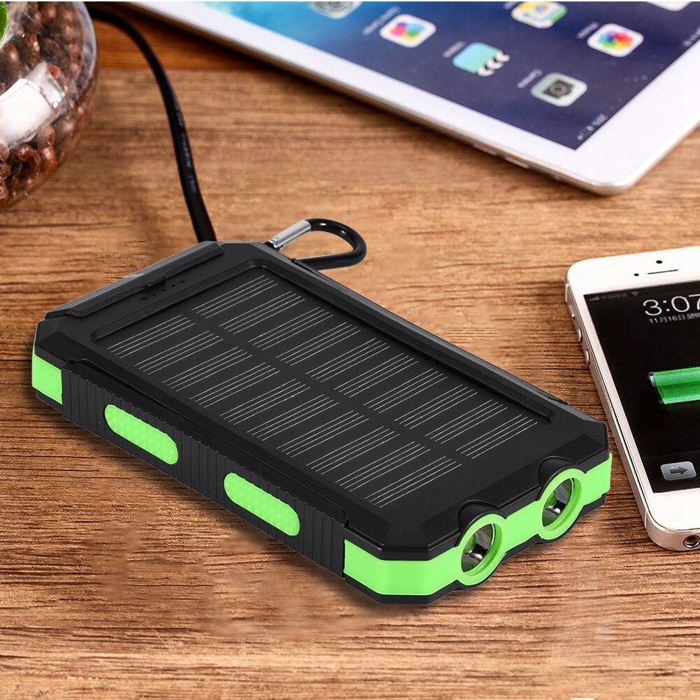 Without Battery Fast Charge Solar Power Bank Case DIY Kit Outdoor Dual USB Mobile Waterproof Power Bank Cases With Compass