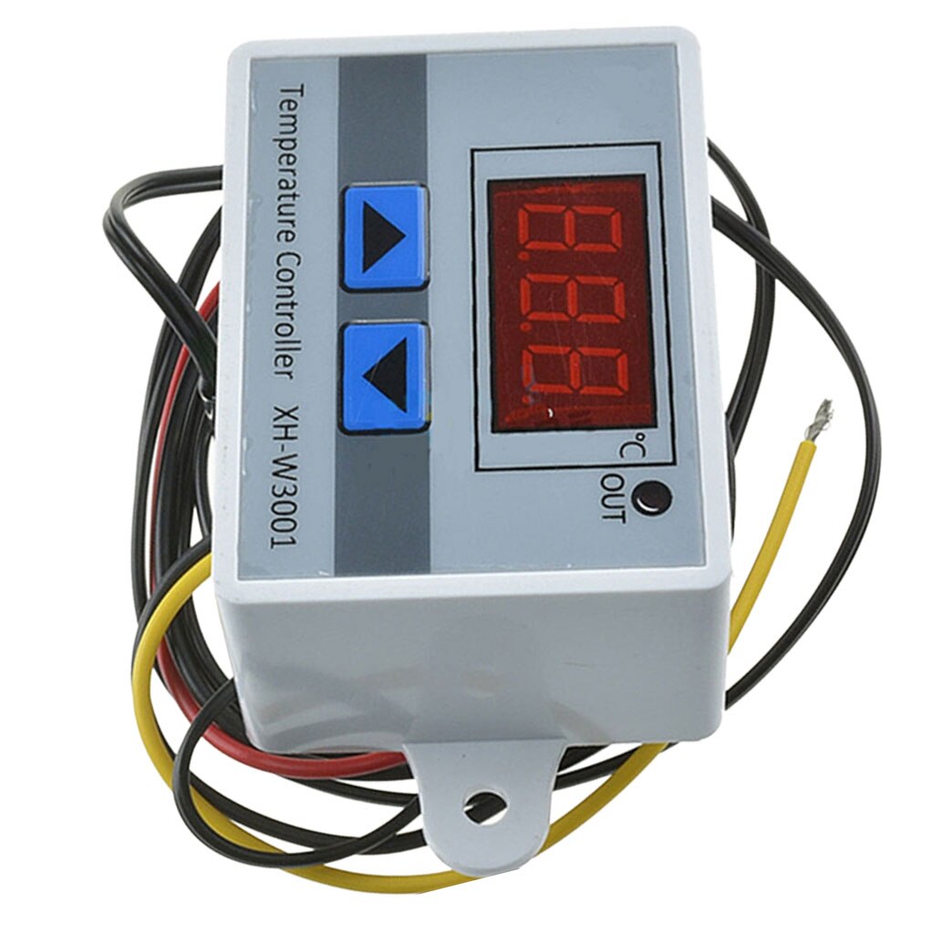 Dc12v/24 v digital termostato controlador de temperatura medidor regulador w3001