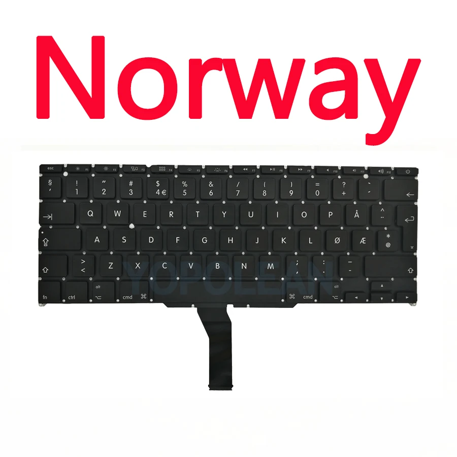 Neue A1465-Tastatur für MacBook Luft 11 Zoll A1370 A1465 Tastatur uns UK Russisch Spanien Französisch Jahr: Grün