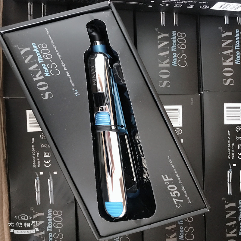 Max 750F Pro placa flotante de titanio plancha plana plancha de pelo rápido alisado eléctrico LCD digital 100-240v