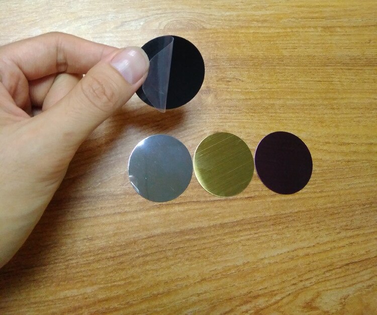 2 pcs/lot 30x30mm plaque de métal disque feuille de fer pour aimant support de téléphone Mobile pour voiture magnétique support de téléphone supports Zte samsung