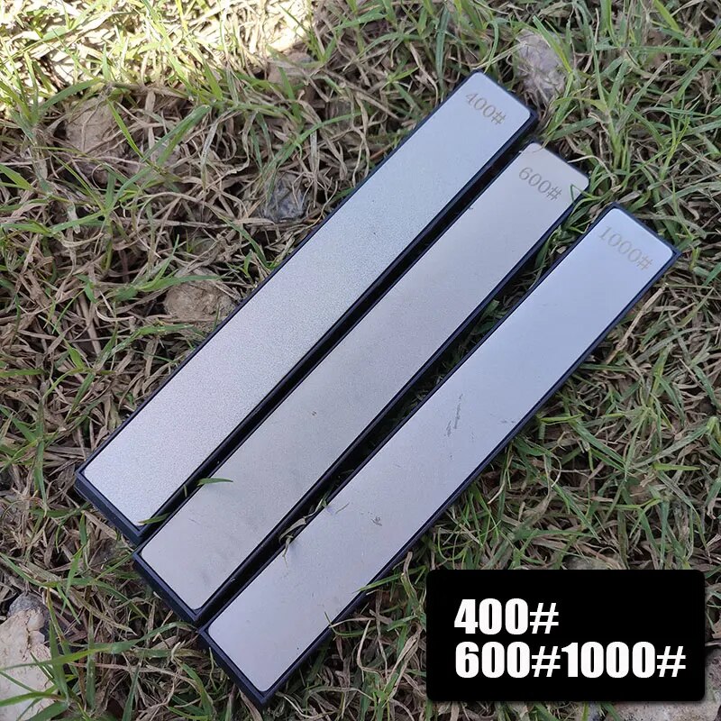[3PCs] Diamond Stones Grinding Blade Multi-Purpose Outdoor Sharpener Fixed Angle Sharpener Dedicated to Making Correction Stones: Beige