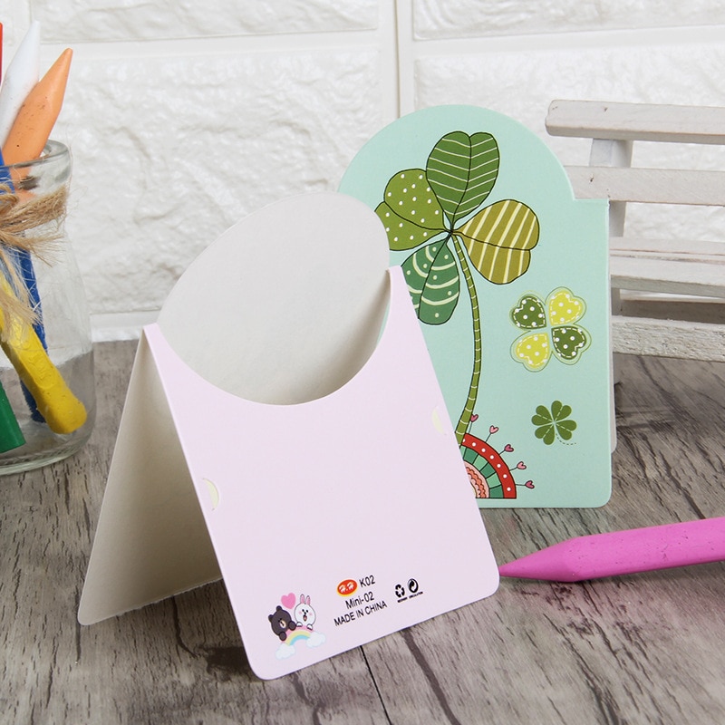 7 stk valentinsdag lykønskningskort buket blomst velsignelse papir kort foldning tanabata tegneserie brev kontor skole papirvarer