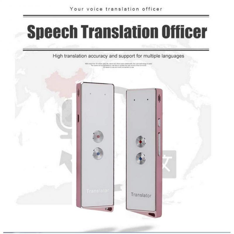 Language Translator Instant Real Time Voice Multi-Languages Translator Portable 40+ Language Translator With Hand Strap