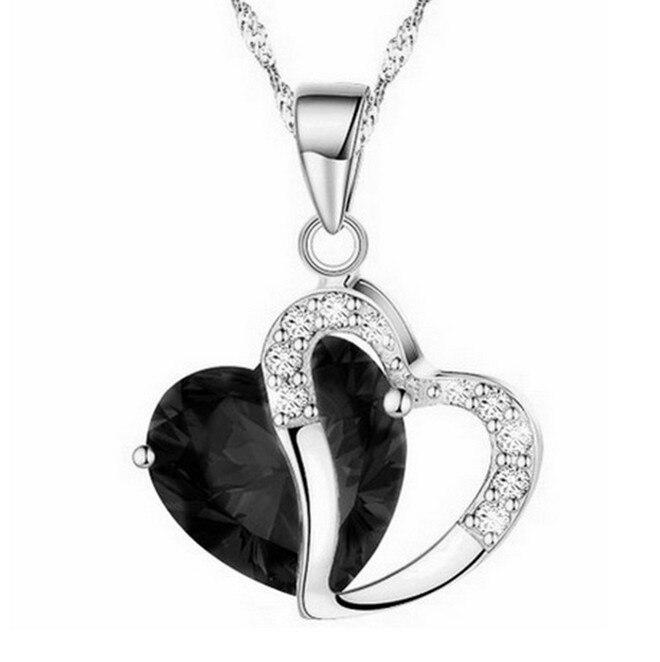 Meerdere hartvormige Water Wens Fles Ketting Crystal Power Kettingen meisje Datum Sieraden: D