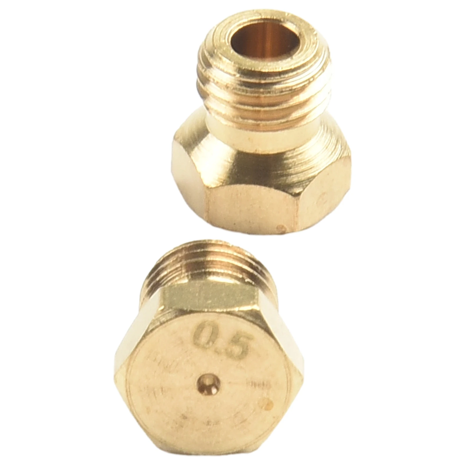 5/20PCS Propane Gas Nozzles 0.5mm Orifice Brass Jet Nozzle Propane Burner Orifice Kit Grill Replacement Parts LP Gas M6*0.75mm