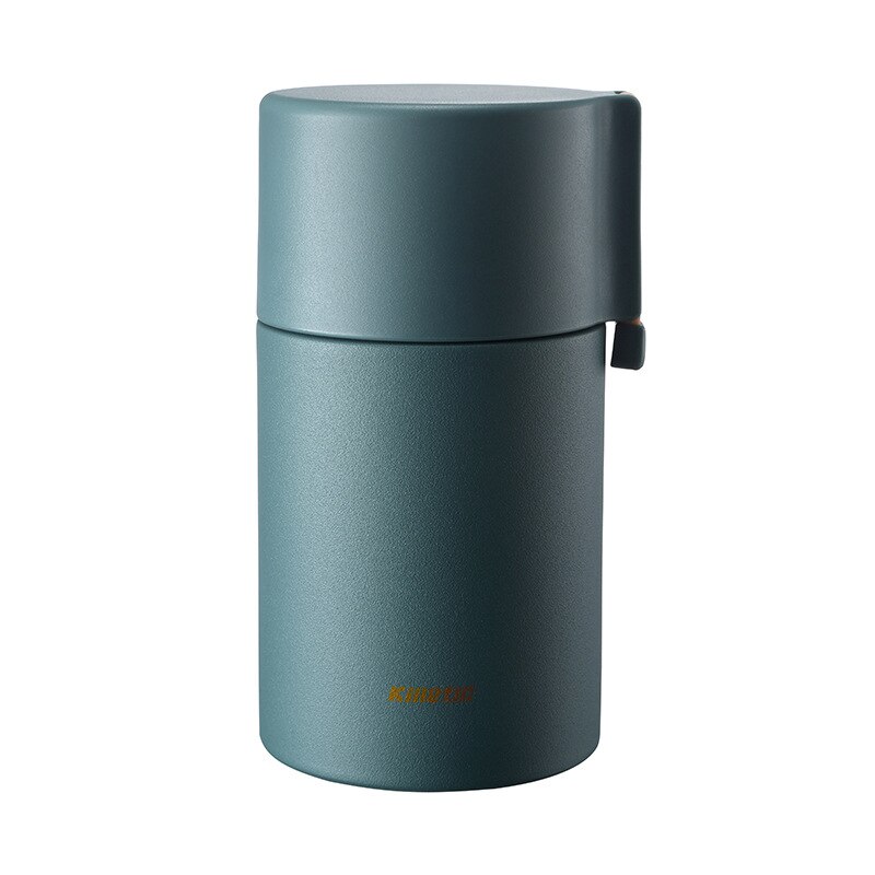 550ml 304 Edelstahl Thermos Lunchbox Vakuum Glaskolben Protable Büro Arbeiter Schüler Bento Kasten Kochen Thermos mit Löffel: Grün