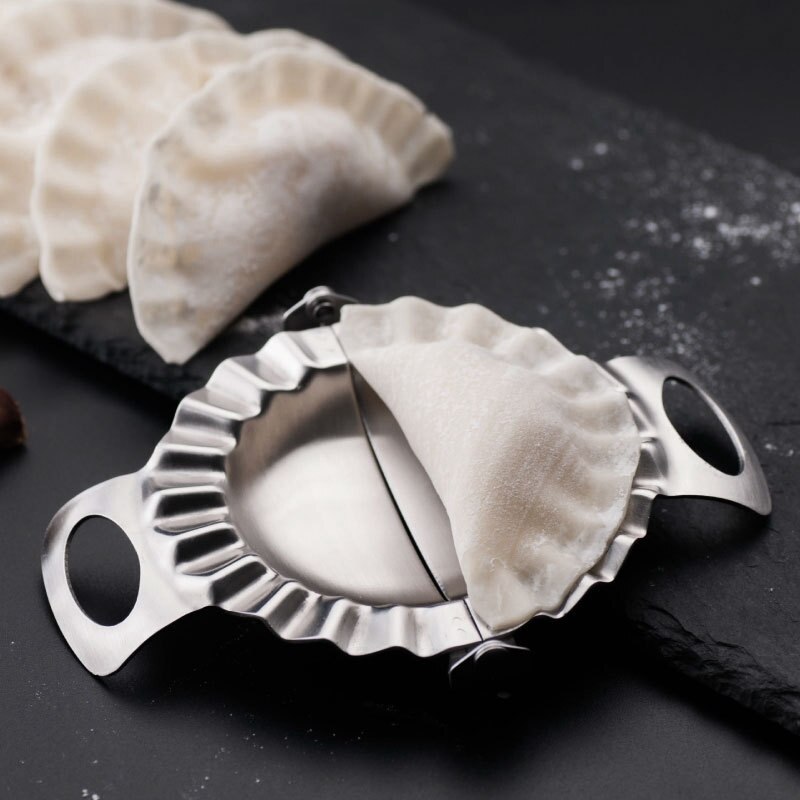 Roestvrij Knoedel Maker Machine Diy 2-In-1 Plaat Druk Pastry Tool
