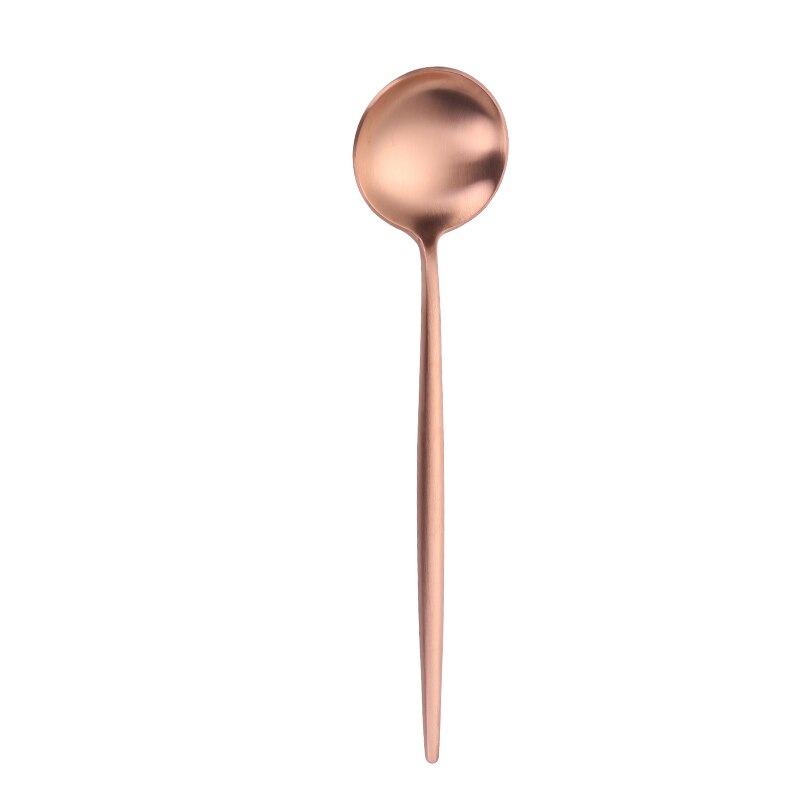 Gold Spoon Dinnerware Set Rose Gold Dinner Set Matte Cutlery Dinner Set Tableware Cutlery Set Dinnerware Set Gold Tea Spoon Fork