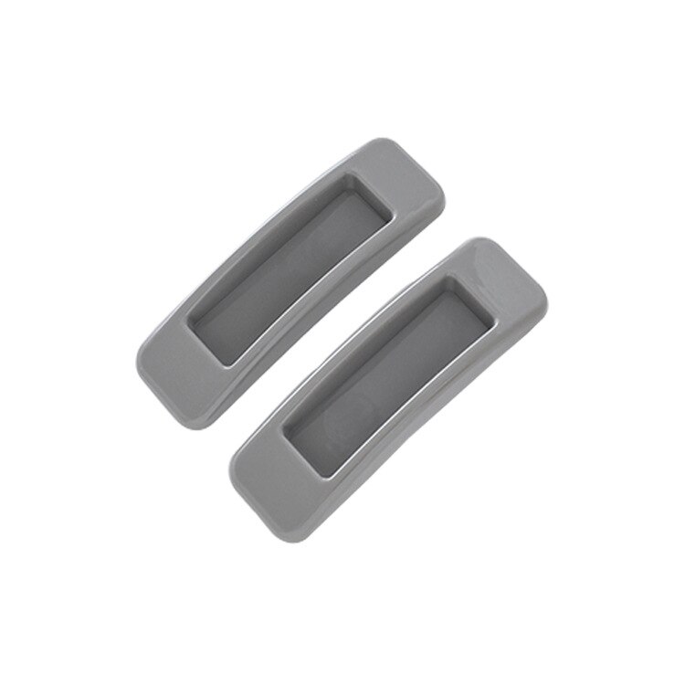 Door Handle 2pcs Push-pull Balcony Gate Window Pulls Knob Paste The Open Sliding Door Handles: Grey