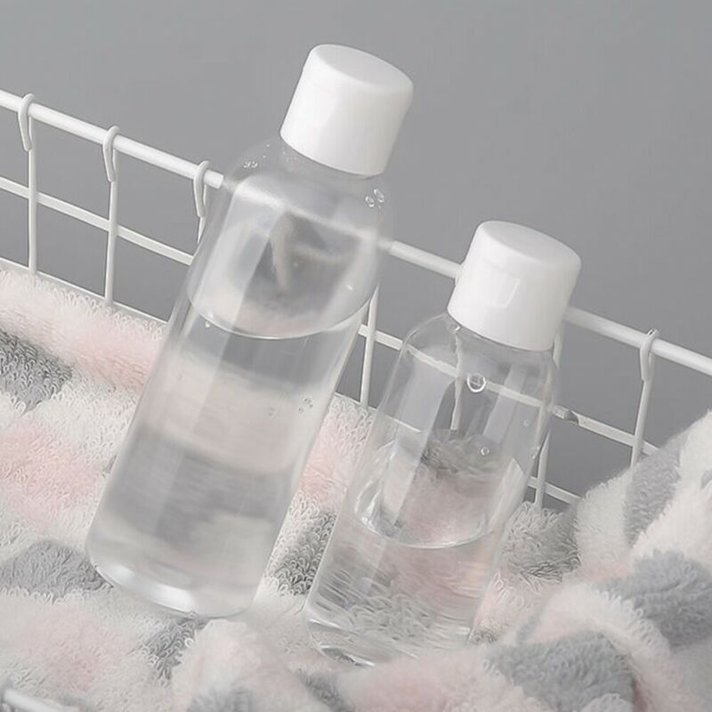 1/5 stk bærbar rejse gennemsigtig flaske 50ml 100 ml plastikflasker til rejseunderflaske shampoo kosmetisk lotionbeholder