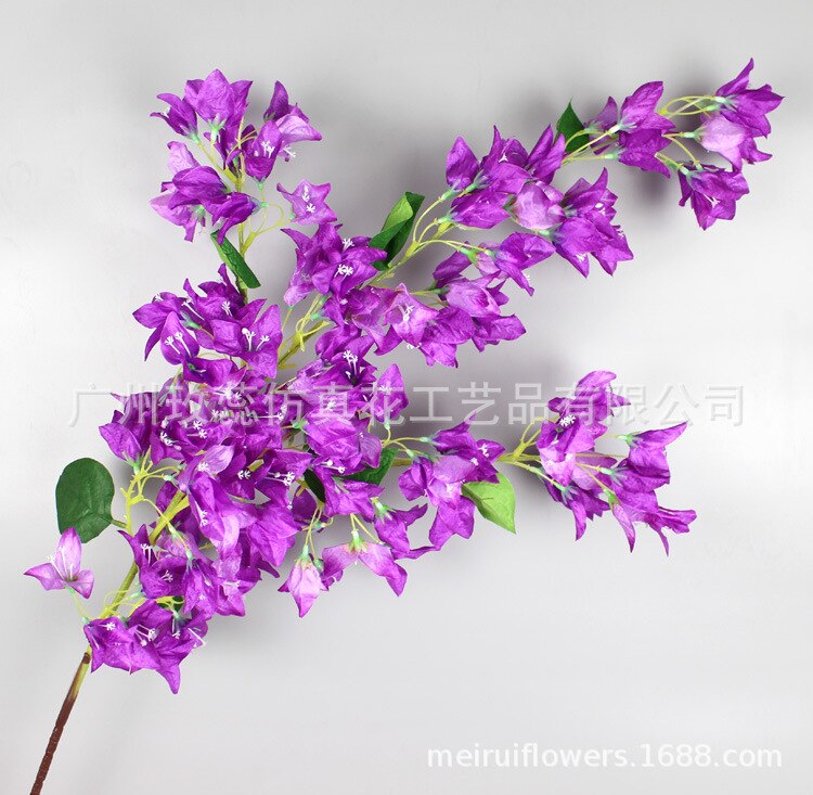 High Branch Model Bougainvillea Wedding Arch Decoration Model Bougainvillea Decoration Flower Hotel Floor Decoration Flower: Purple