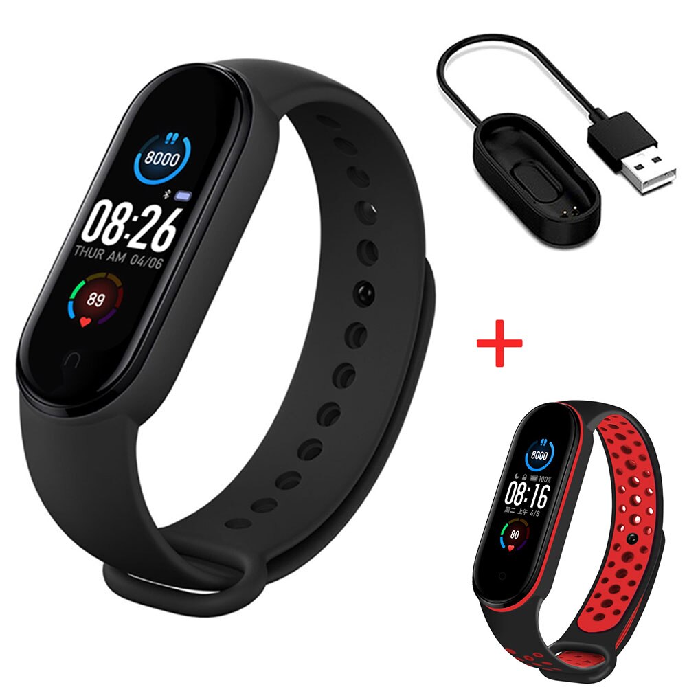 M5 Smart Band M5 Smart Uhren Sport Fitness Tracker Pedometer Herz Rate Blutdruck Monitor Bluetooth Armband Männer Frauen: 1