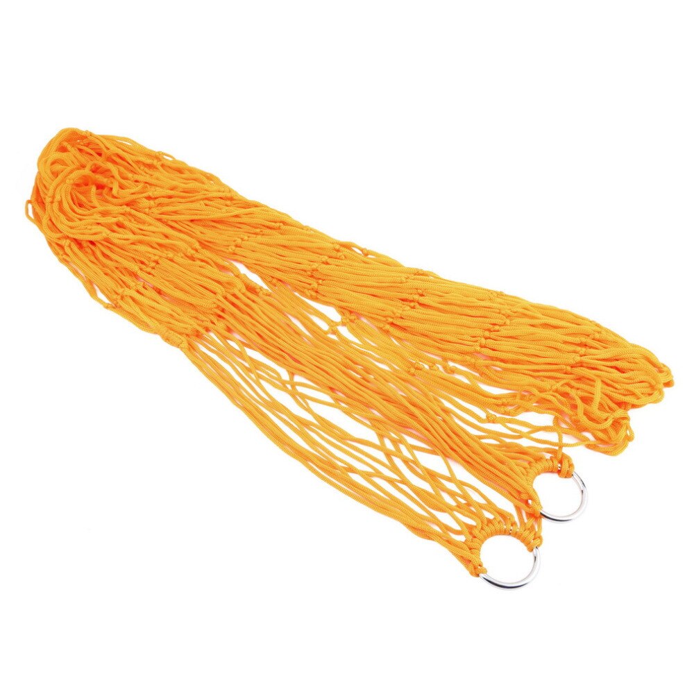 1pc sovande hängmatta hamaca hamac bärbar trädgård utomhus camping resemöbler mesh hängmatta gunga sovsäng nylon hängnät