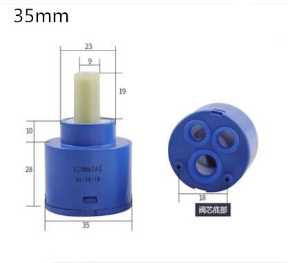 Wasserhahn zink-legierung griff hebel 35mm oder 40mm patrone Schlecht wasserhahn zubehör: Licht Gelb