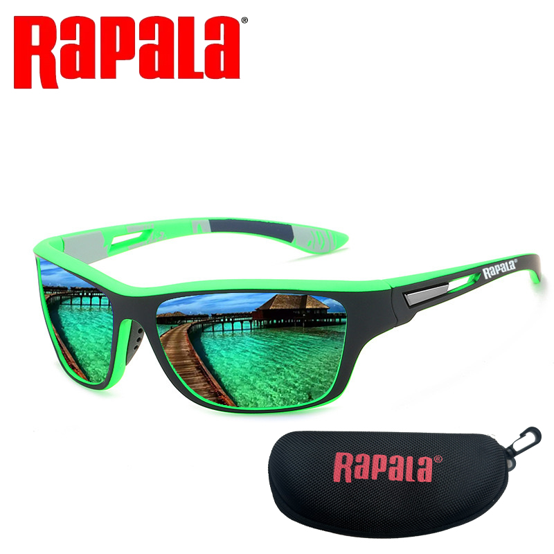 Rapala polarizado óculos de pesca das mulheres dos homens condução tons masculino óculos de sol caminhadas ciclismo óculos de sol uv400: Branco
